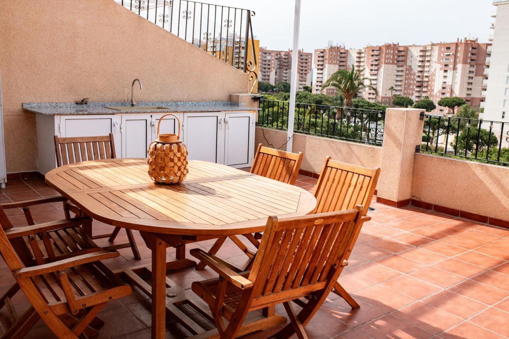 Perla De Mar - Atico Con Amplia Terraza 40M2, Piscina Y Parking En Playa Canet 카넷드버렝구어 외부 사진